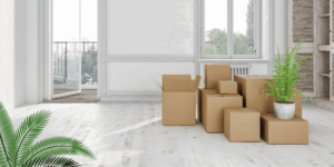Benefits of Pre-Occupation Cleaning moving boxes